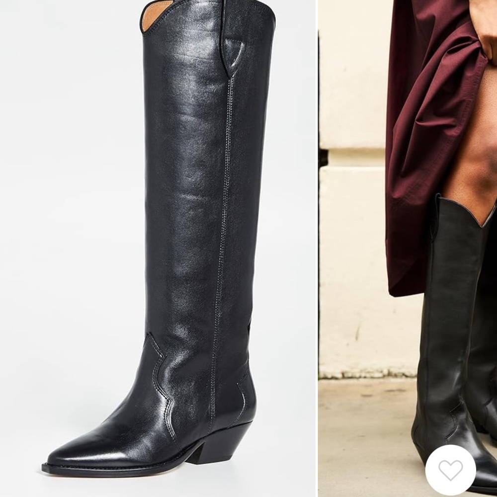 NEW Isabel Marant Denvee Black Knee High Boots